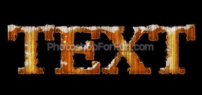Creating a Laminated Wooden Text Effect Tutorial: Final Result