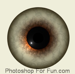 Creating an Eyeball with Realistic Texture Tutorial: Final Result