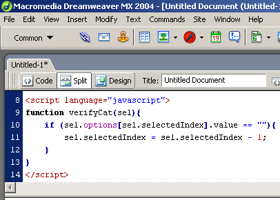 Scripting with Dreamweaver