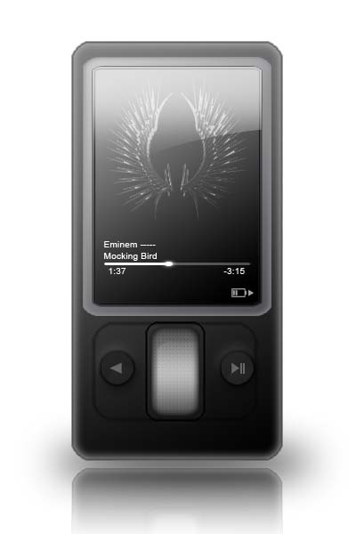 Draw an MP3 Player Tutorial: Final Result