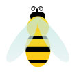 Drawing a Bee Tutorial: Final Result