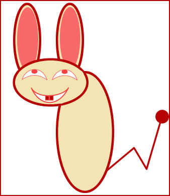 Flirtatious Funky Rabbit Tutorial: Final Result