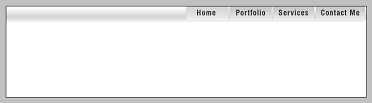 Metalic Navigation Bar Tutorial: Final Result