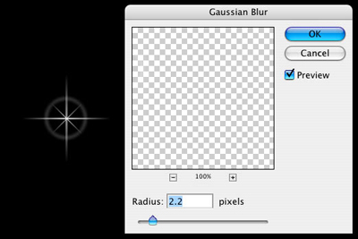 Starburst Glints of Light Tutorial: Final Result