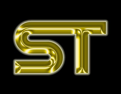 Carbon Fiber, Chrome, and Gold Text Tutorial: Final Result