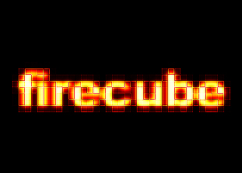 Fire Cube Text Tutorial: Final Result