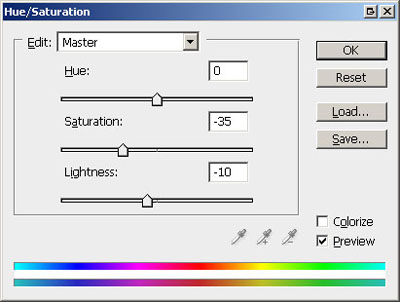 Hue aturation All