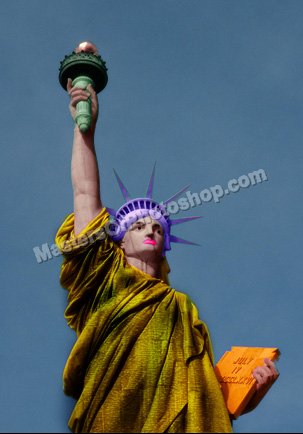 Colorizing Statue of Liberty Tutorial: Final Result