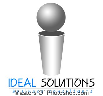Creating a 3D Look Logo for a Business Consultant Company Tutorial: Final Result