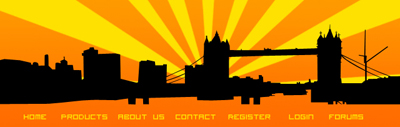 Skyline Silhouette Header Tutorial: Final Result (Click to enlarge)