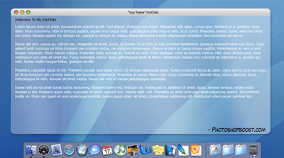 Mac OS Template Tutorial: Final Result (Click to enlarge)