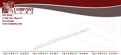 Designing a Sleek Envelope Tutorial: Final Result