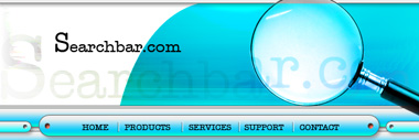 Designing a Navigation Header for a Portal Tutorial: Final Result
