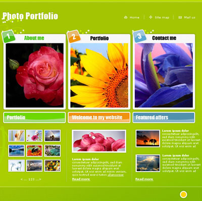 Online Photo Portfolio Tutorial: Final Result (Click to enlarge)
