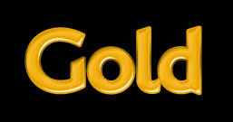 Golden Text Effect Tutorial: Final Result