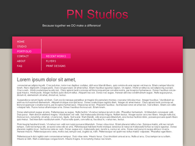 Wordpress Theme Layout Tutorial: Final Result (Click to enlarge)