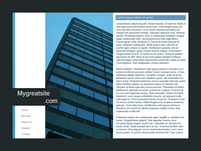 Classy Business Layout Tutorial: Final Result (Click to enlarge)