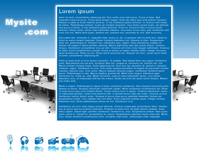 Business Webdesign Tutorial: Final Result (Click to enlarge)
