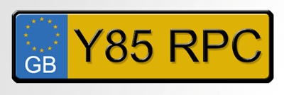 Number Plate Tutorial: Final Result