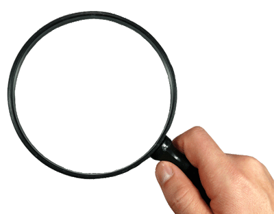 Firstly find an image of a magnifying glass either from google or from a 