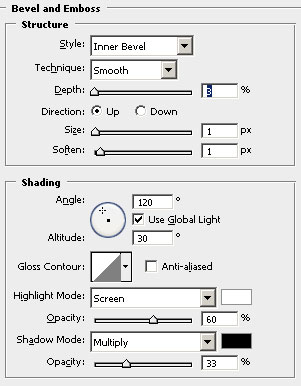 Bevel and Emboss