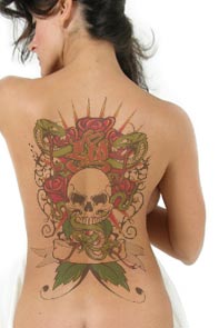 Adding Tattoo to a Photograph Tutorial: Final Result
