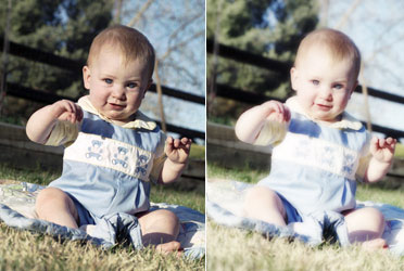 Dreamy Effect for Baby Portraits Tutorial: Final Result