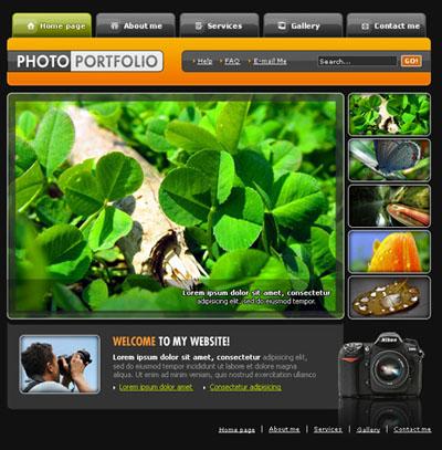 Photography Portfolio Tutorial: Final Result (Click to enlarge)
