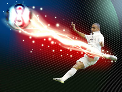 Ronaldinho Soccer Effects Tutorial: Final Result (Click to enlarge)