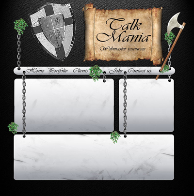Medieval Layout Tutorial: Final Result (Click to enlarge)