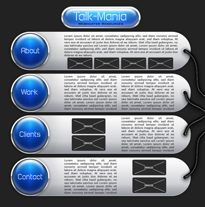 Portfolio Layout #5 Tutorial: Final Result (Click to enlarge)