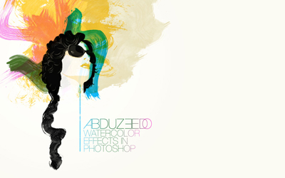 Easy Watercolor Effects in PhotoShop Tutorial: Final Result (Click to enlarge)
