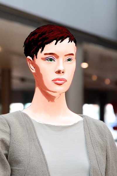 Turning a Mannequin Into a Sketched Person Tutorial: Final Result