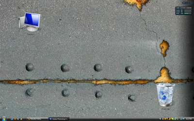 Create a Rusty concrete Widescreen Wallpaper Tutorial: Final Result (Click to enlarge)