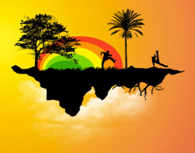 wallpaper of rainbow. Rainbow Island Wallpaper
