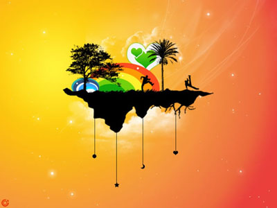 wallpaper of rainbow. Rainbow Island Wallpaper