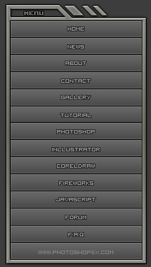 Making A Grey Navigation Tutorial: Final Result