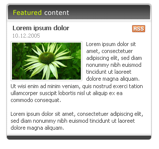Rounded Content Box Tutorial: Final Result