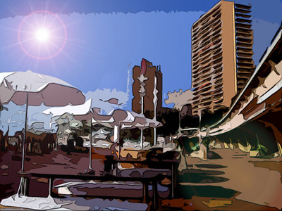 Cartoon Effect in Monte Carlo Tutorial: Final Result