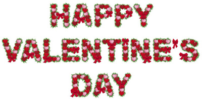 Happy Valentine's Day Text Tutorial: Final Result (Click to enlarge)