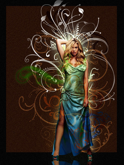 Girl Sense Photo Effects Tutorial: Final Result (Click to enlarge)
