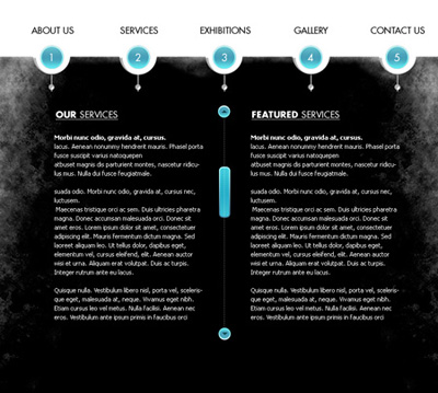 Business Web Page Tutorial: Final Result (Click to enlarge)