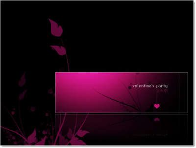 Valentine Theme Tutorial: Final Result (Click to enlarge)