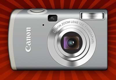 Designing Canon Digital Camera Tutorial: Final Result (Click to enlarge)