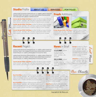 Design Agency Layout Tutorial: Final Result (Click to enlarge)