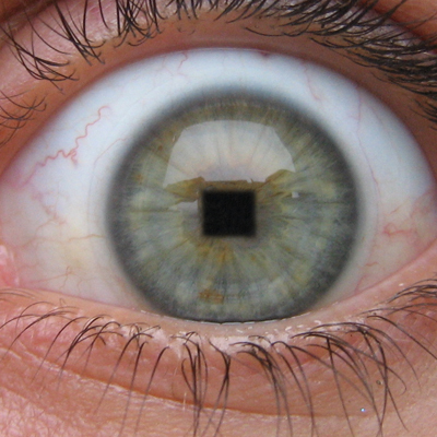 Changing the Shape of an Eye's Pupil Tutorial: Final Result