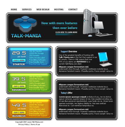 Hosting Layout Tutorial: Final Result (Click to enlarge)