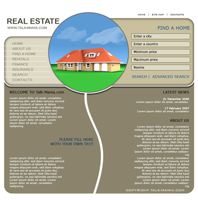 Clean Real Estate Layout Tutorial: Final Result (Click to enlarge)