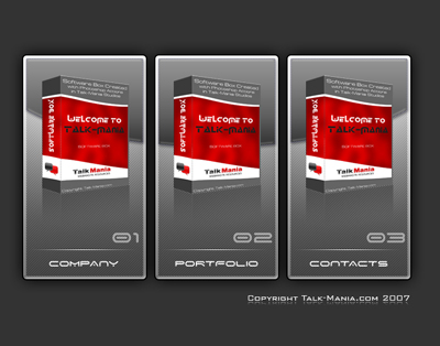 Web Design Company Layout Tutorial: Final Result (Click to enlarge)