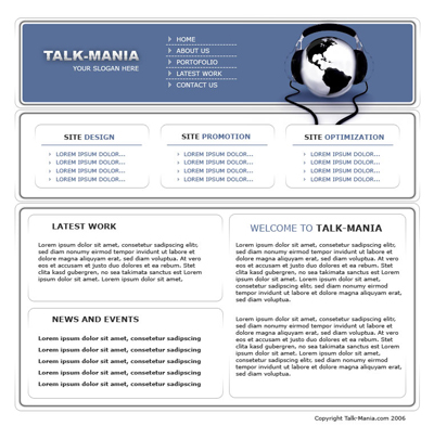 Elegant Business Layout Tutorial: Final Result (Click to enlarge)